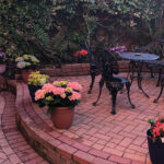 Outside seating at the Swallow Hotel Bridlington